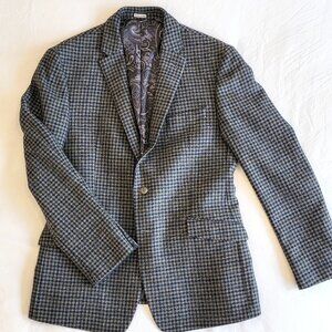 JOE by Joseph Abboud - Slim Fit Blazer - Size 44R - Gray/Navy Houndstooth